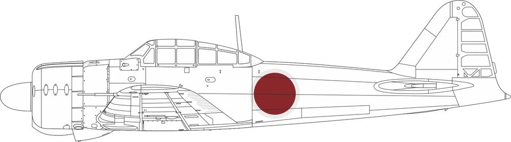 A6M2 Model 21 national insignia 1/48 EDUARD