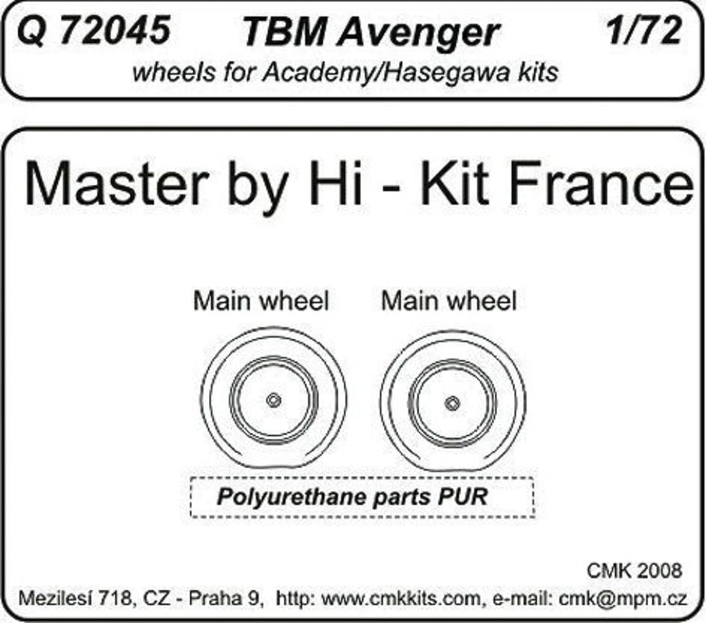 TBM Avenger wheels