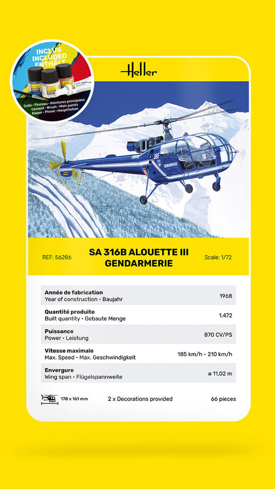 STARTER KIT SA 316 Alouette III Gendarmerie