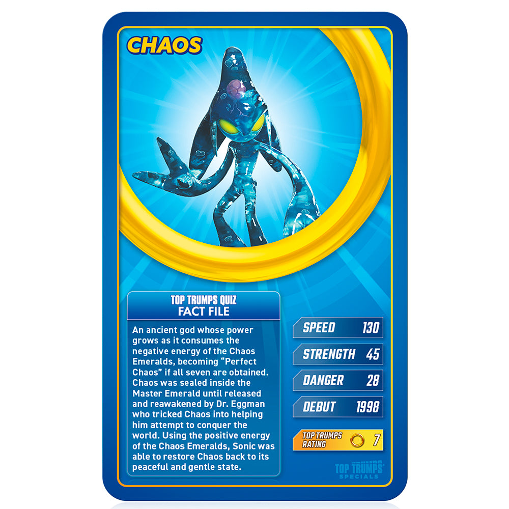 Winning Moves Sonic - Top Trumps Card Game English