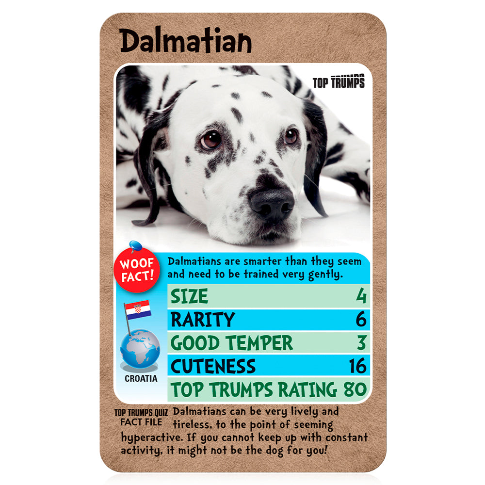 Winning Moves Dogs - Top Trumps Card Game English