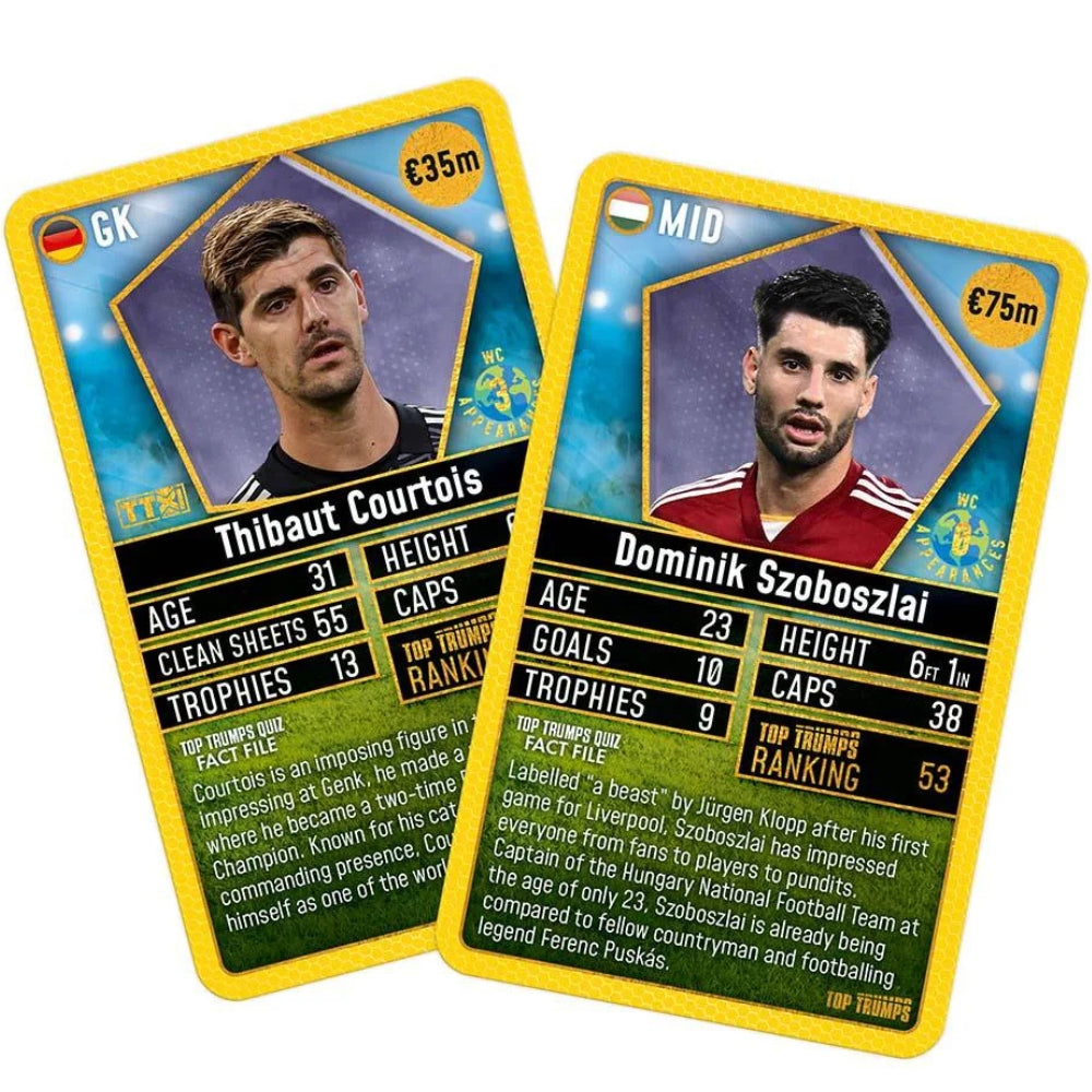 World Football Stars Top 200 - Pack 2 Top Trumps Card Game English