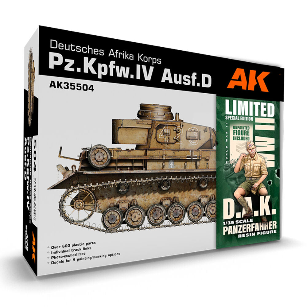 PZ.KPFW.IV AUSF.D AFRIKA KORPS+DAK PANZERFAHRER 1/35