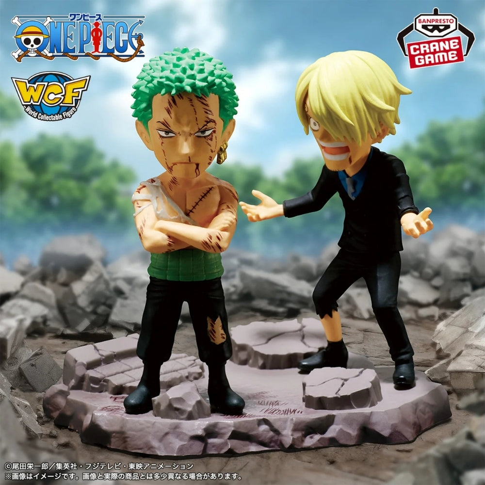 Bandai One Piece - World Collectable Figure Log Stories-Roronoa Zoro & Sanji-"...Nothing...At All!!!!"