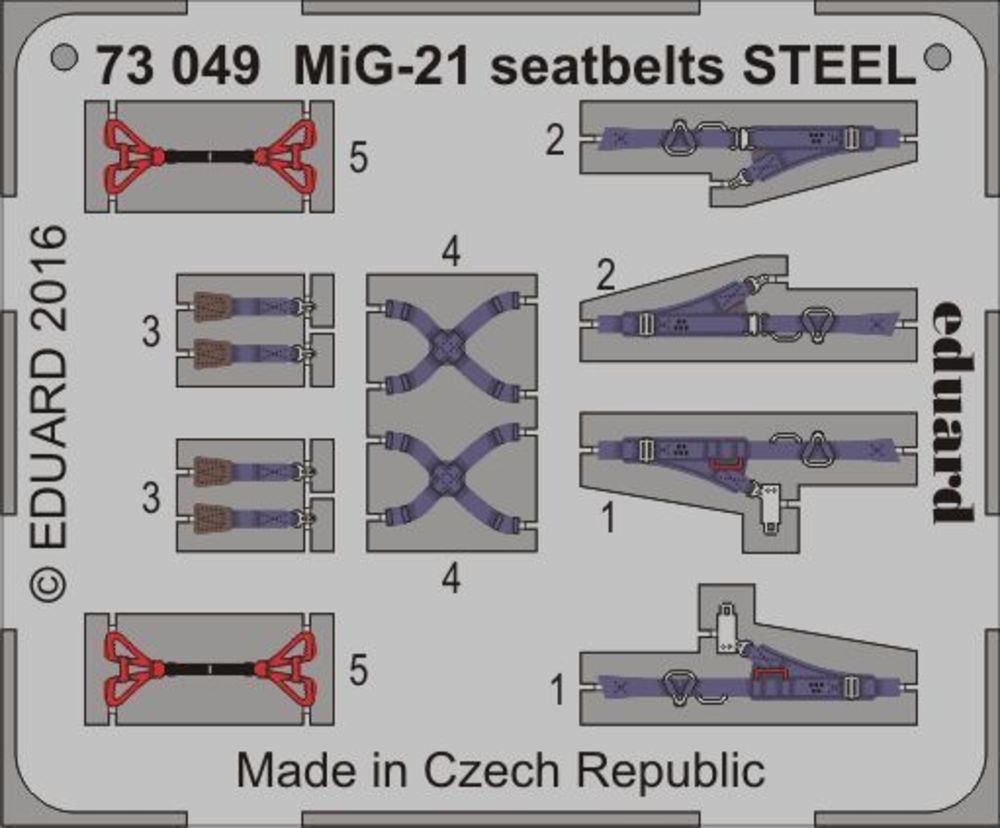 MiG-21 seatbelts STEEL