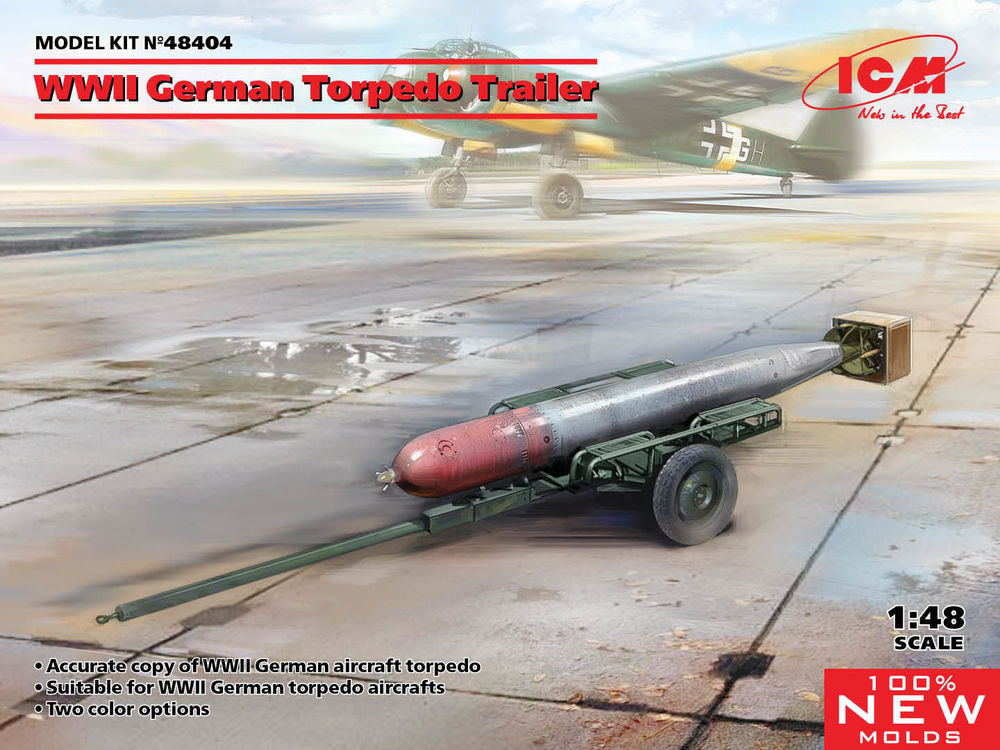 WWII German Torpedo Trailer (100% new molds)