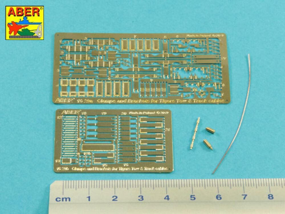 Clamps and Brackets for Tow & Track cables  used on Tiger I & King Tiger