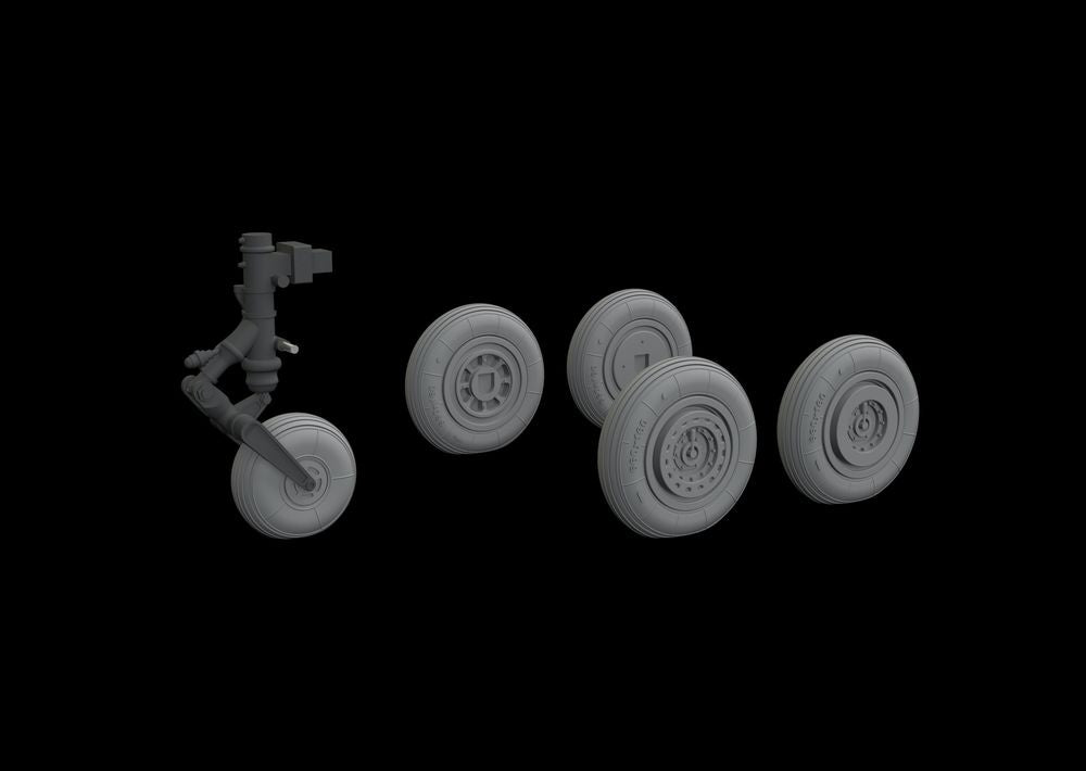 MiG-17 wheels for Airfix