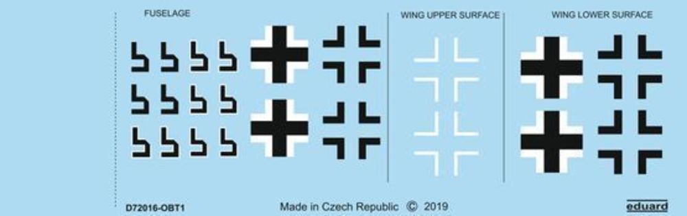 Fw 190A-8 national insignia for Eduard