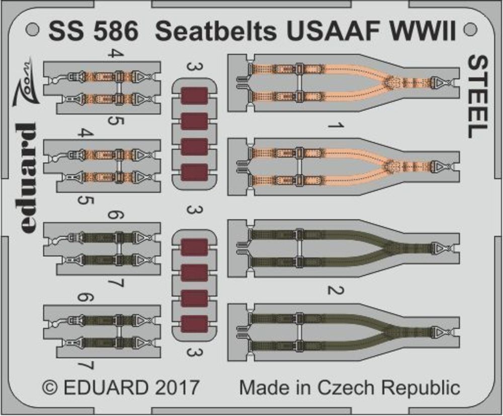 Seatbelts USAAF WWII STEEL