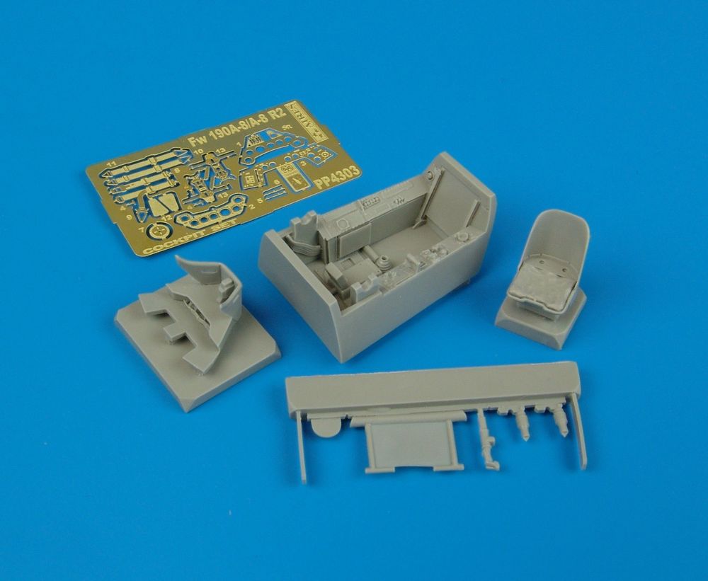 Fw 190 A-8/A-8 R2 cockpit set F��r Tamiya-Bausatz