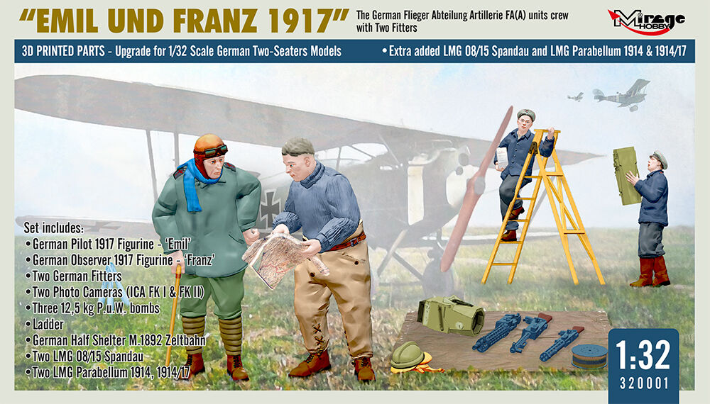 WWI German FA(A) Units Crew 'Emil und Franz 1917' w/Equipment