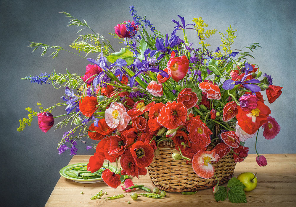 Bouquet with Poppies, Puzzle 500 Teile