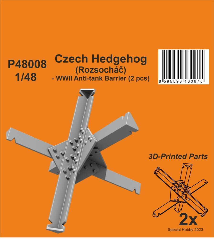 Czech Hedgehog (Rozsoch��?) - WWII Anti-tank Barrier (2 pcs) 1/48