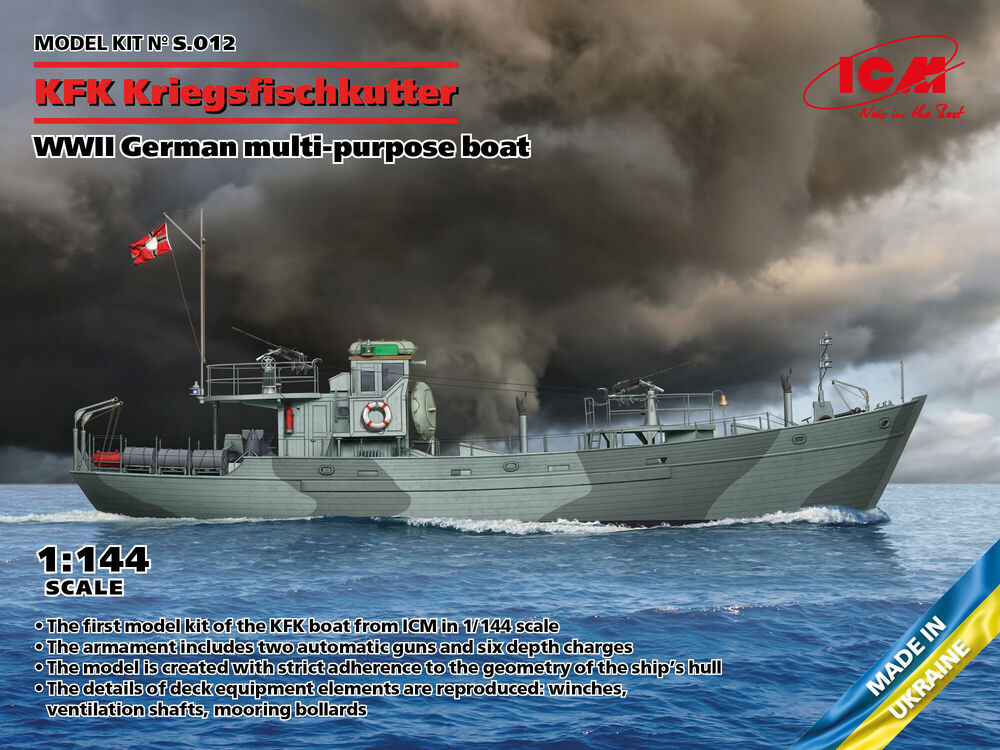 KFK Kriegsfischkutter, WWII German multi-purpose boat (100% new molds)