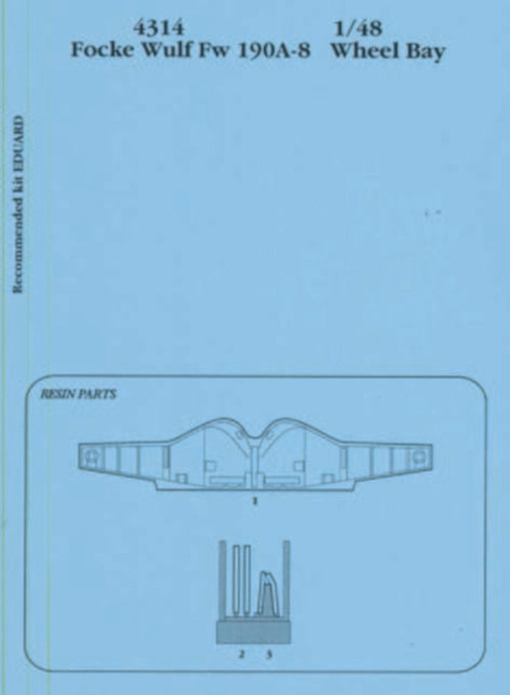 FW 190A-8 wheel bay F��r Eduard-Bausatz