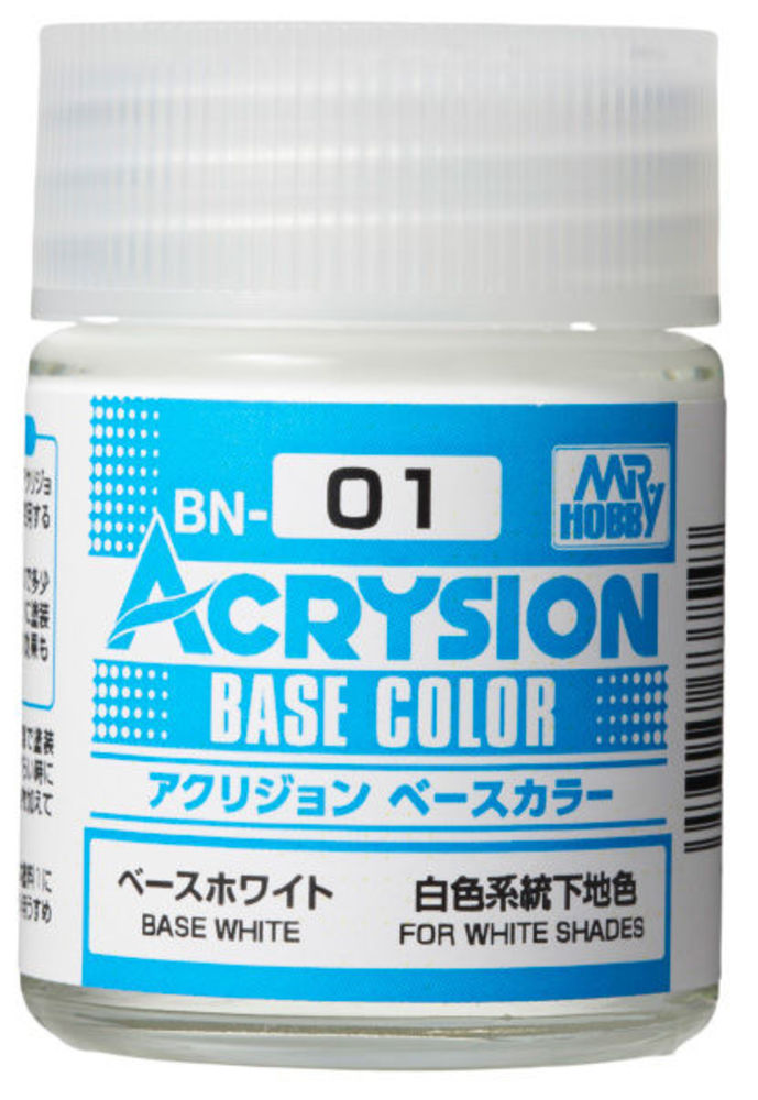 Mr Hobby -Gunze Acrysion Base Color (18 ml) Base White