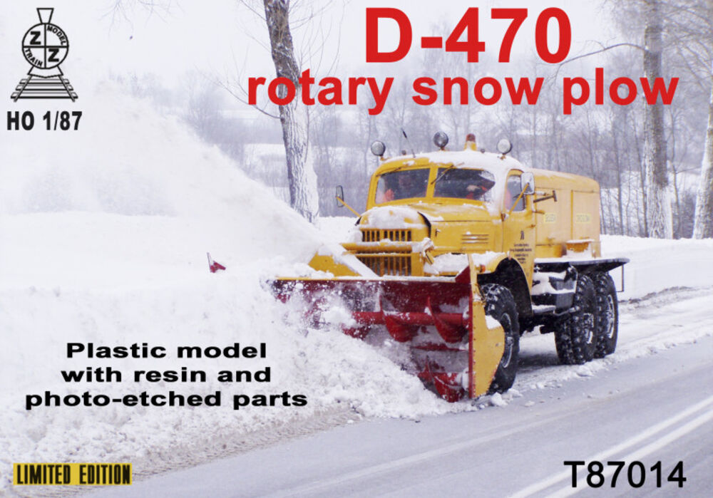 D-470 rotary snow plow