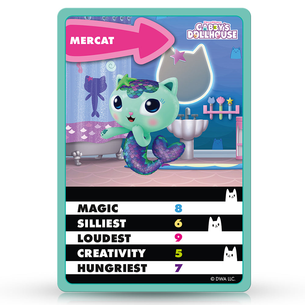 Winning Moves Gabby's Dollhouse -Top Trumps Junior Card Game English