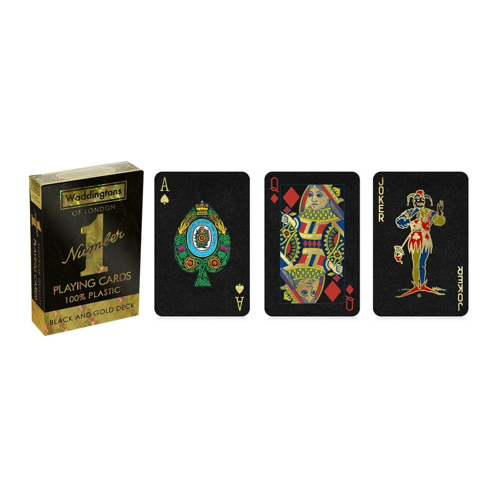 Winning Moves Black and Gold - Waddingtons No.1 Playing Cards