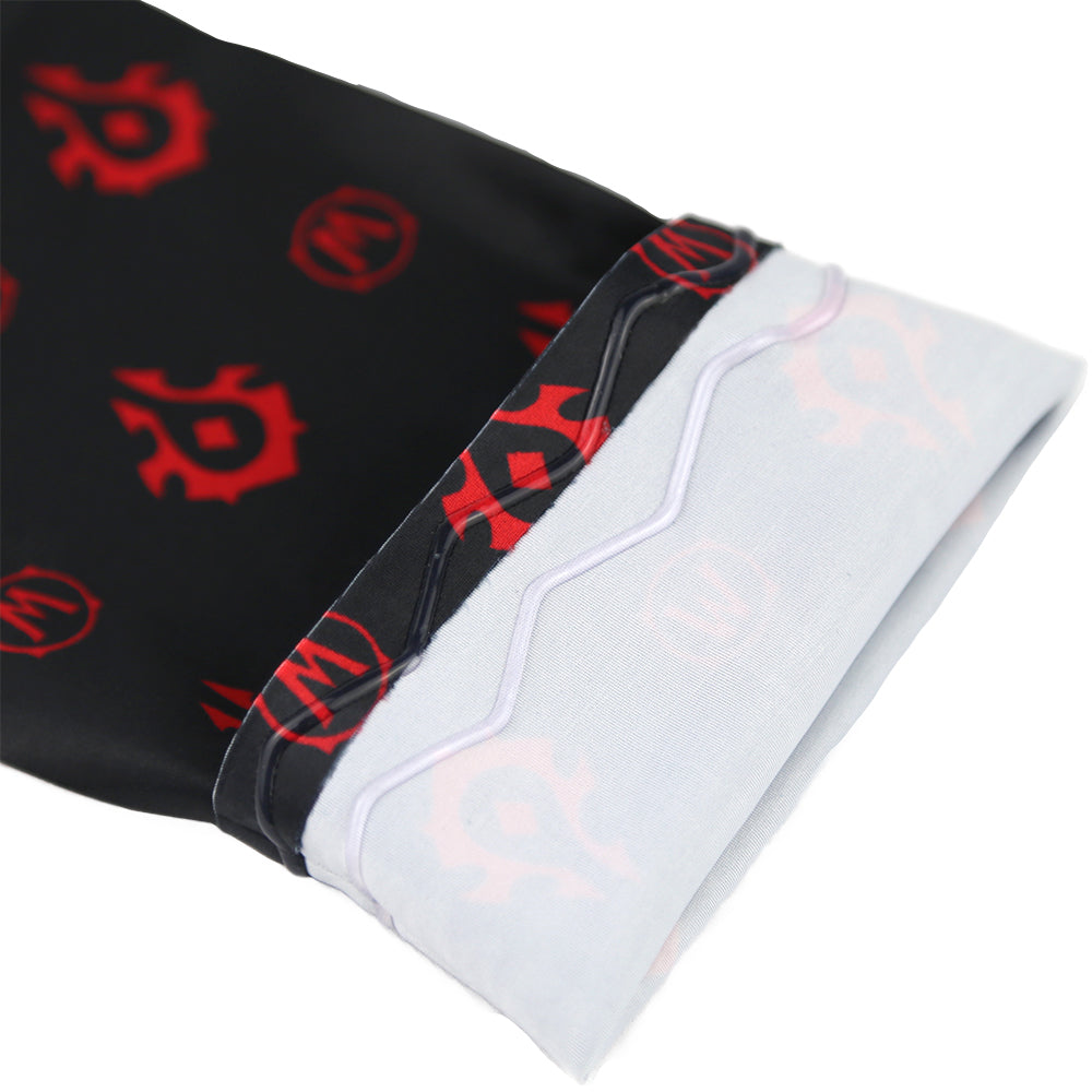 World of Warcraft Horde seamless gaming arm sleeve black_red, XL