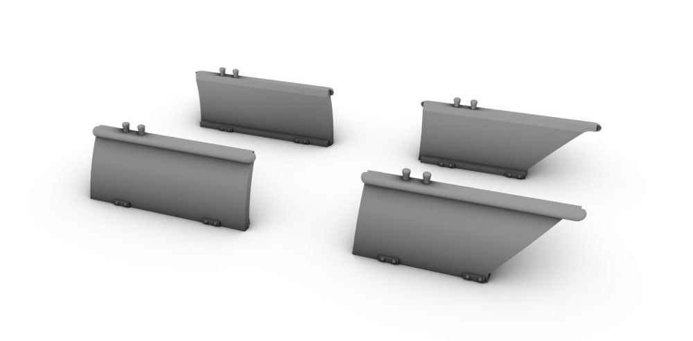 DH.82 Tiger Moth Cockpit Entry Hatches (4pcs, open)