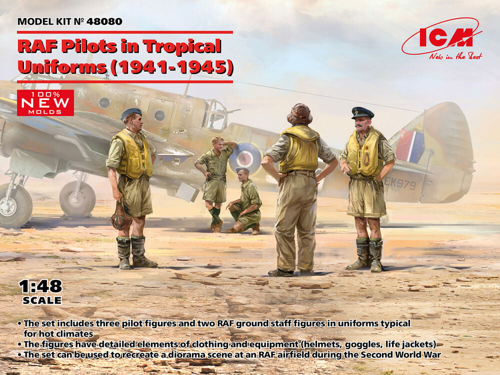 RAF Pilots in Tropical Uniforms (1941-1945) (100% new molds)