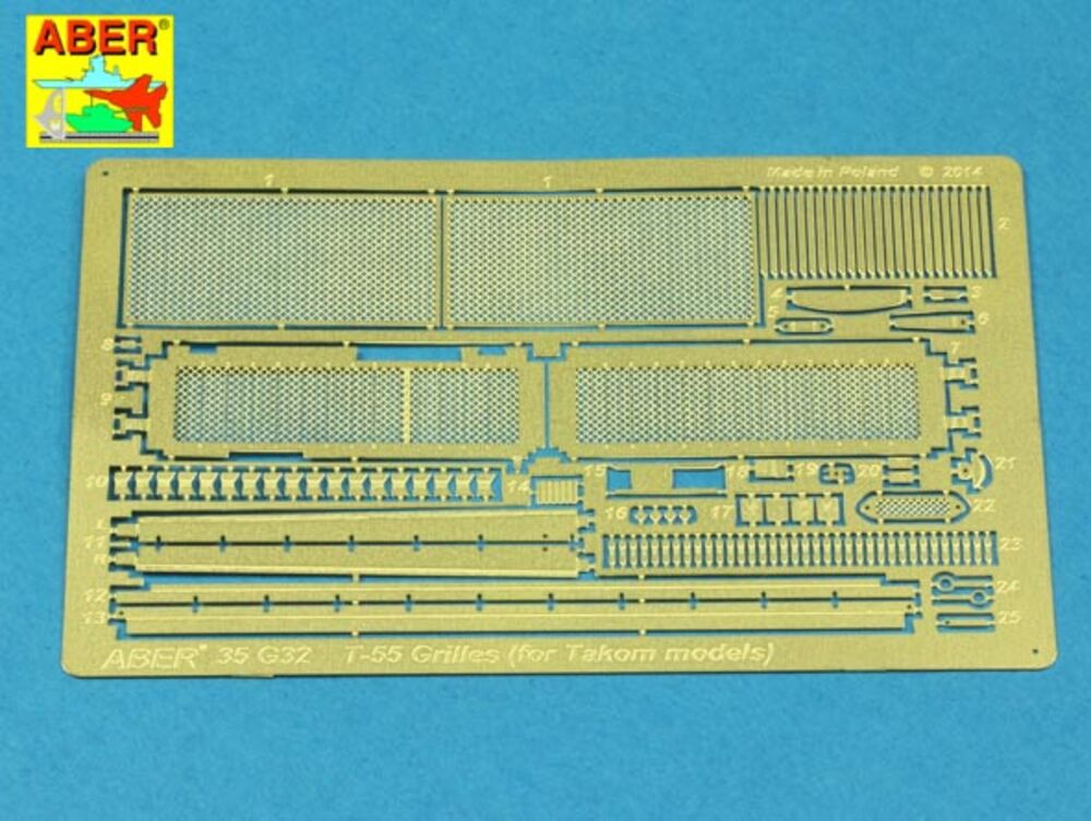 Grilles for T-55AM also for T-55AMV