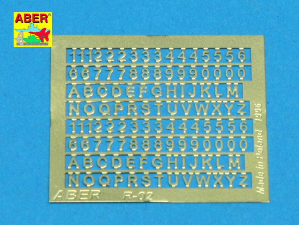 Letters & Numbers (1,5 mm high)