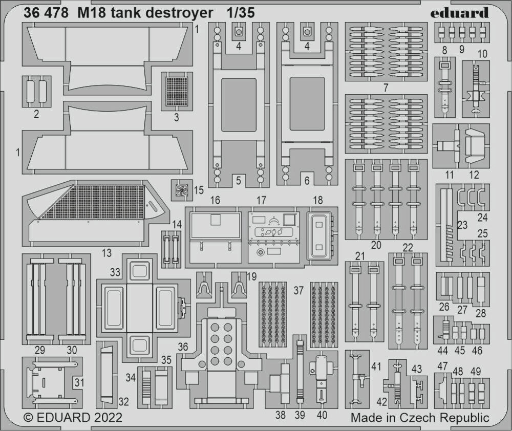 M18 tank destroyer for TAMIYA