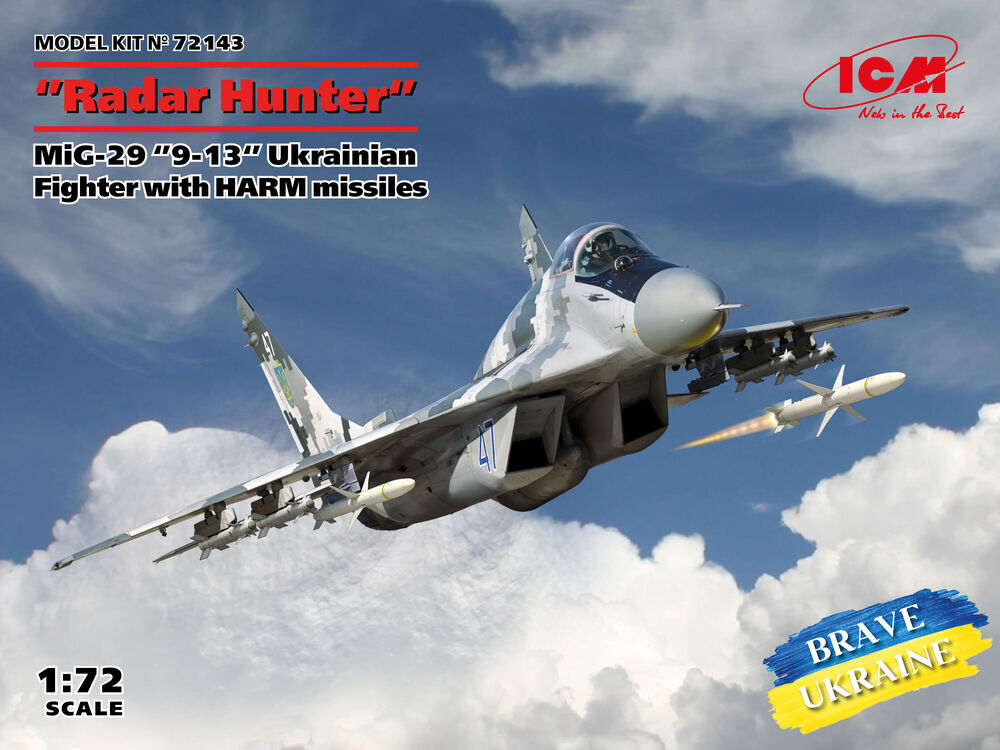 Radar Hunter MiG-29 '9-13 Ukrainian Fighter with HARM missiles