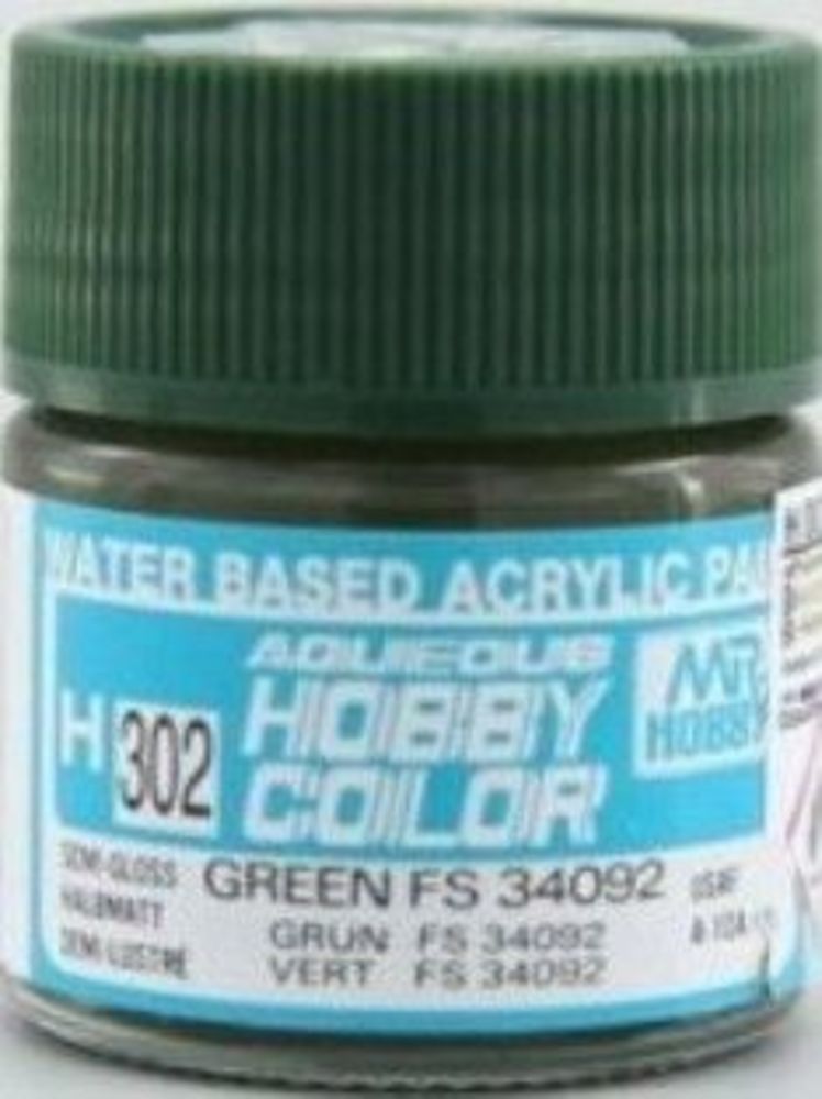 Mr Hobby -Gunze Aqueous Hobby Colors (10 ml) Green FS 34092