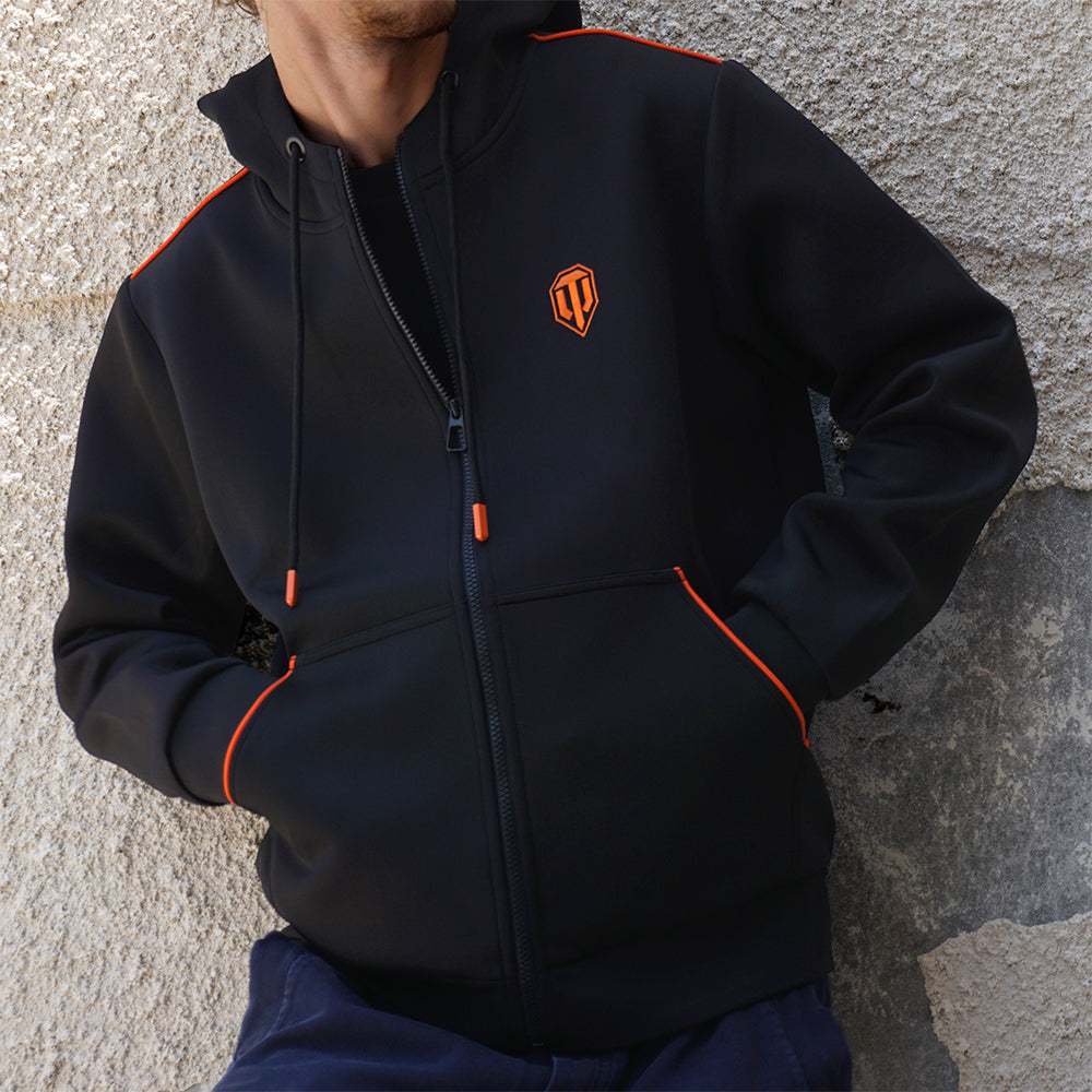 World of Tanks Zip hoodie base black, 3XL