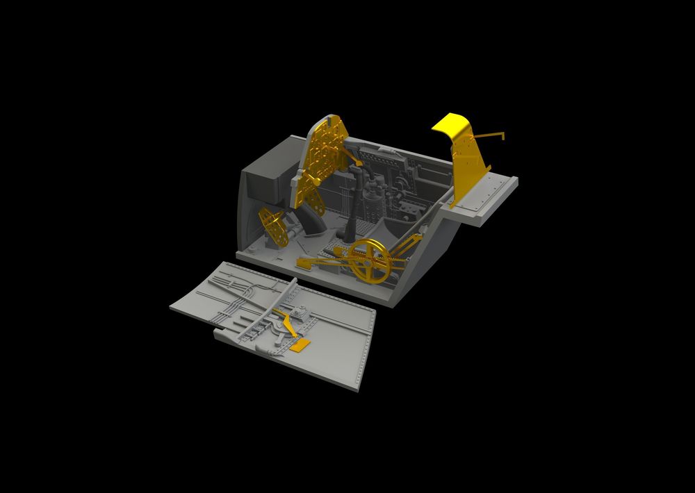 Bf 109E cockpit & radio compartment f.Ed