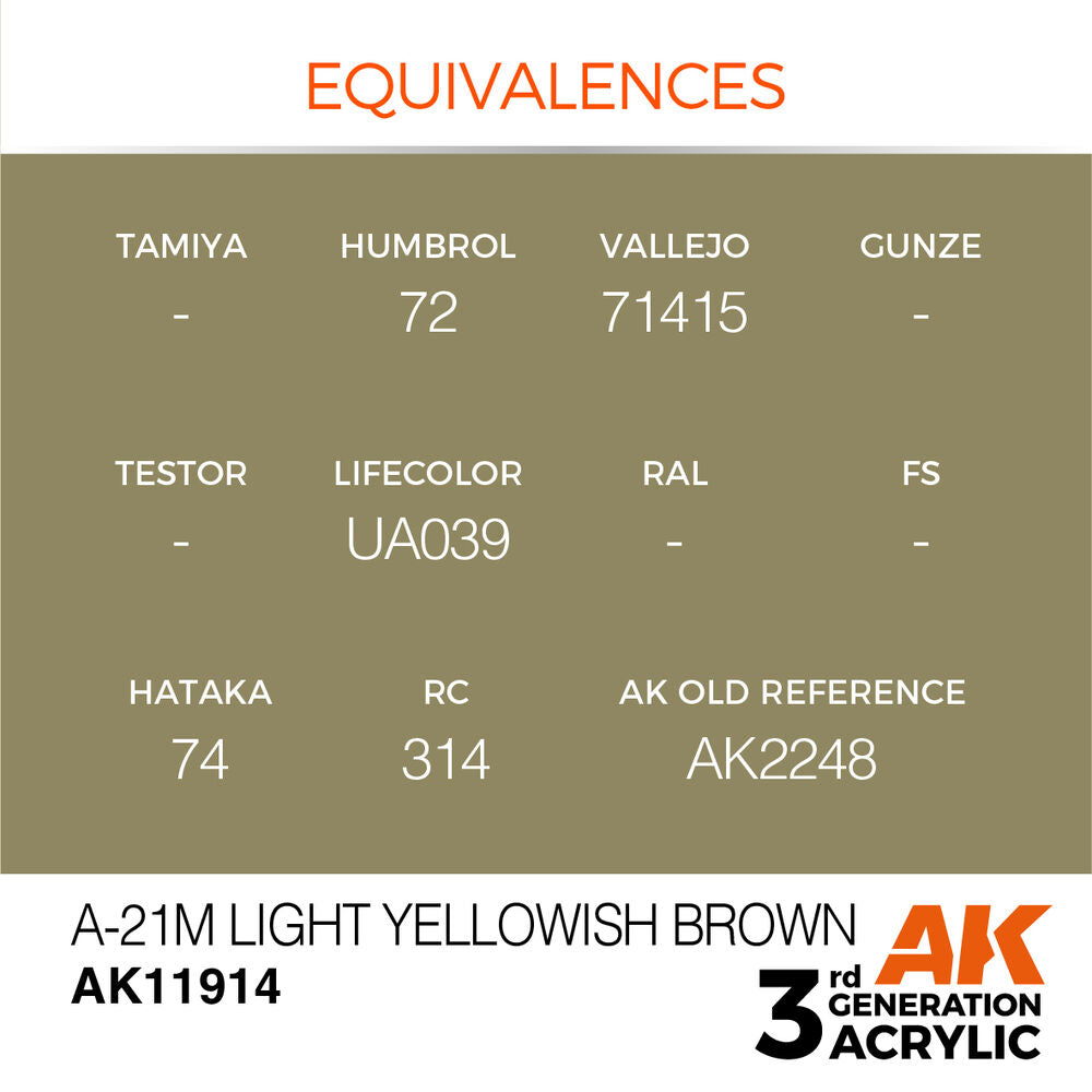 A-21m Light Yellowish Brown