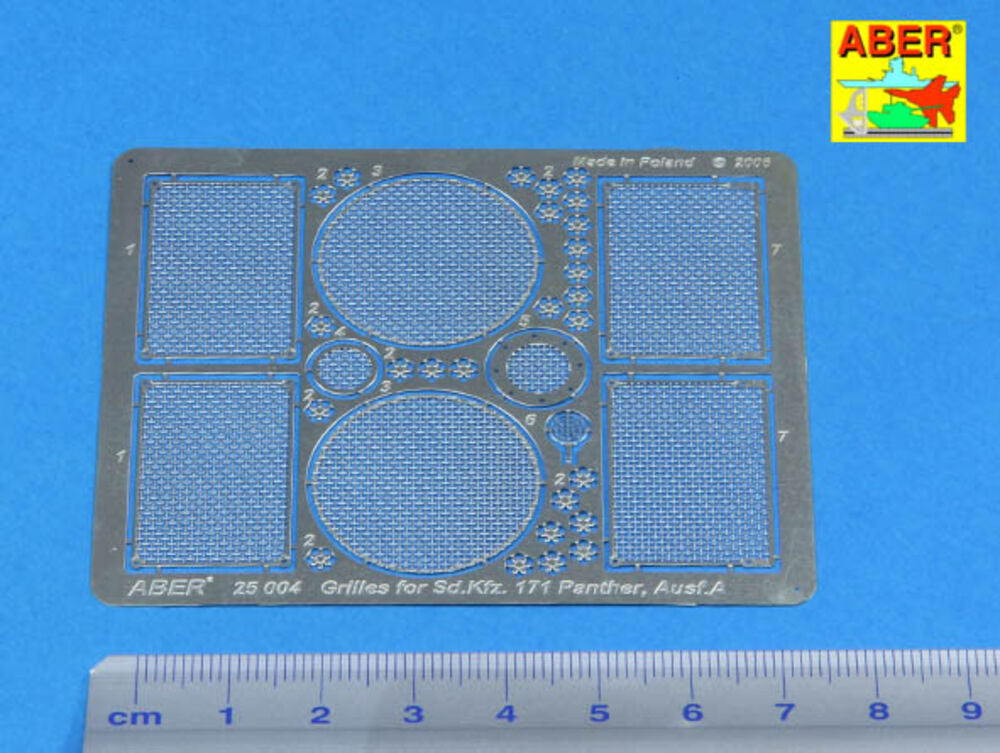 Grilles for Panther, Ausf.A/D