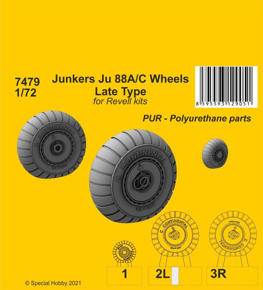 Junkers Ju 88A/C Wheels Late Type