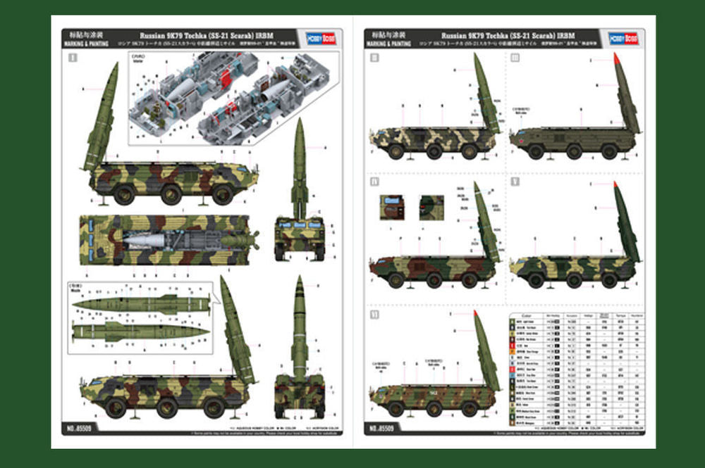 Russian 9K79 Tochka (SS-21 Scarab) IRBM