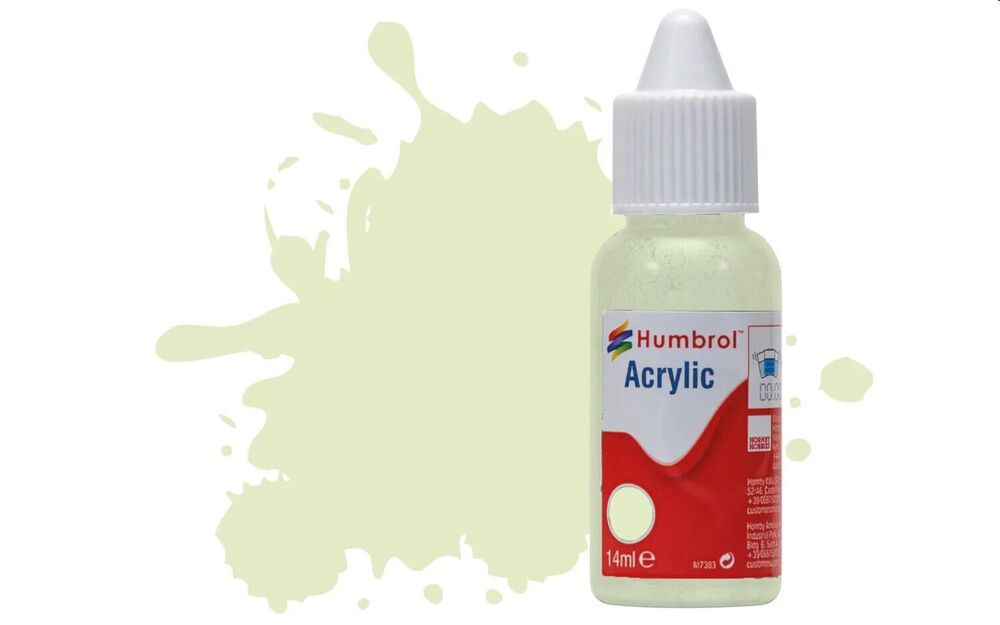 HUMBROL ACRYLIC DROPPER BOTTLE 14ML No.90 Beige Green (aka Sky) Matt