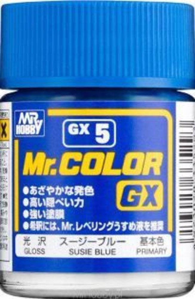 Mr Hobby -Gunze Mr. Color GX (18 ml) Susie Blue