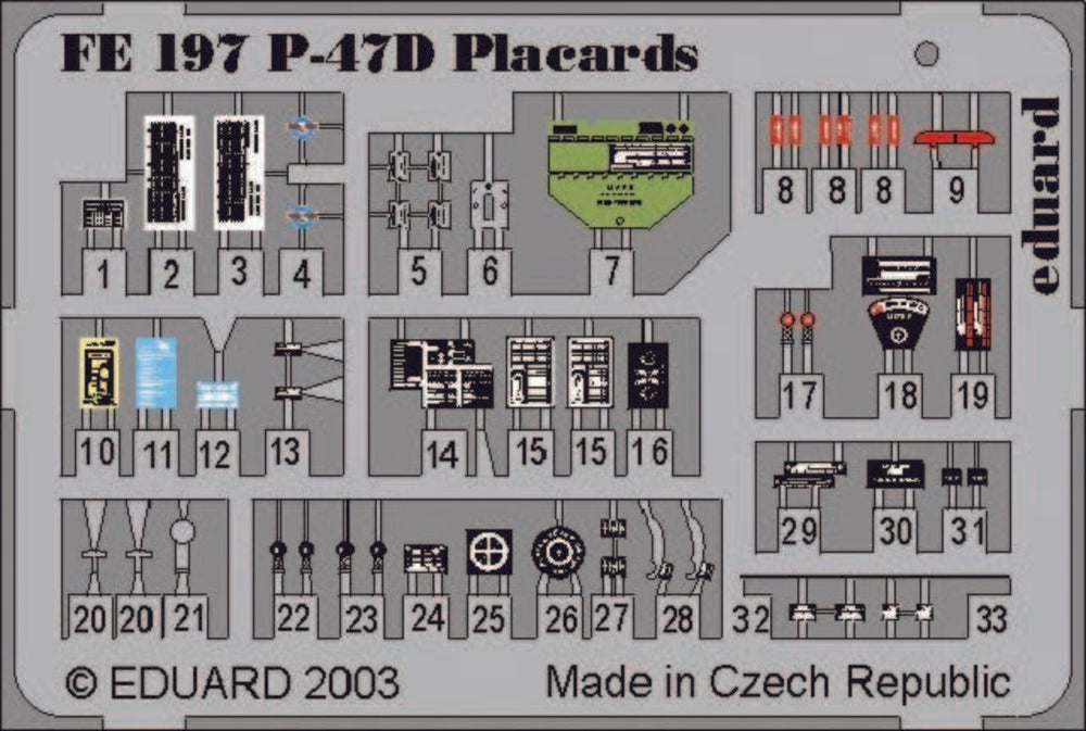 P-47D Thunderbolt Placards