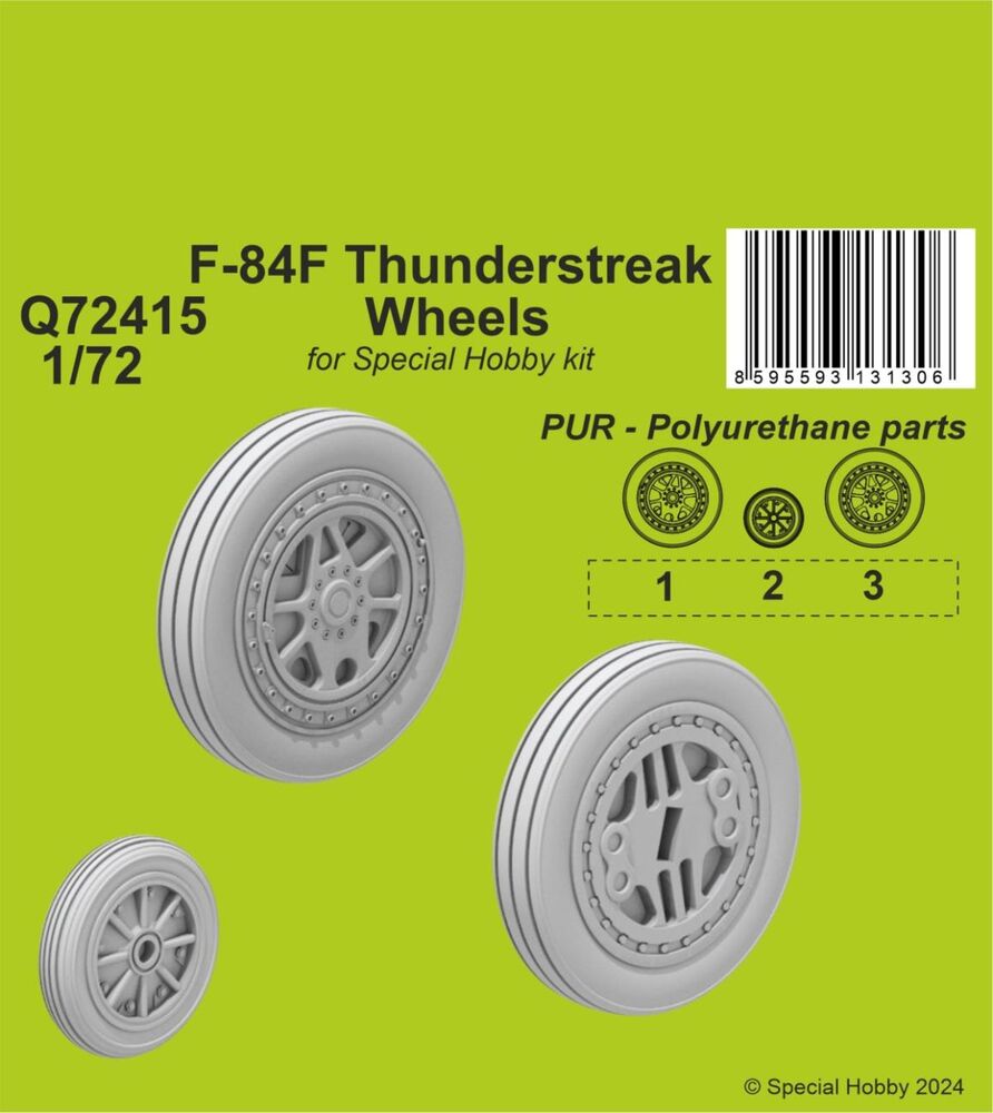 F-84F Thunderstreak Wheels 1/72 / for Special Hobby kits