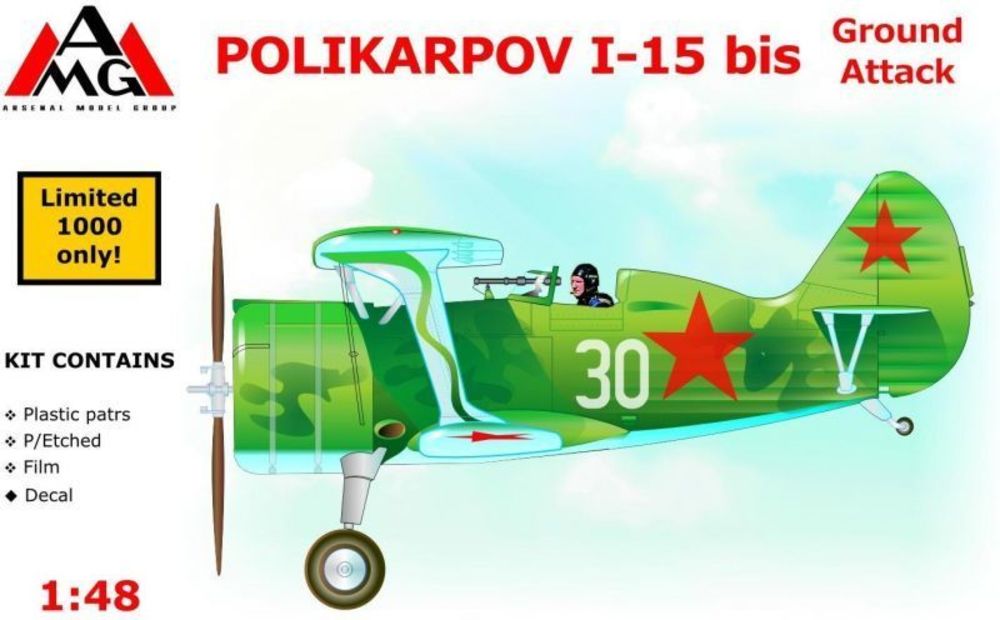 Polikarpov I-15 bis ground attack aircra