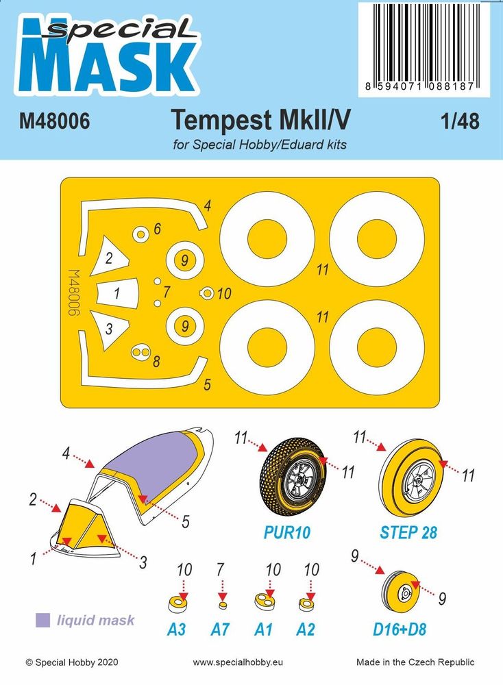 Tempest Mk.II/V Mask