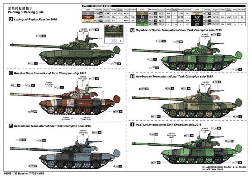 Russian T-72B3 MBT