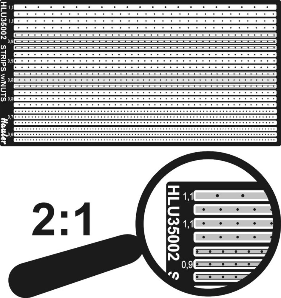 STRIPS w-nuts 0,6-1,1mm