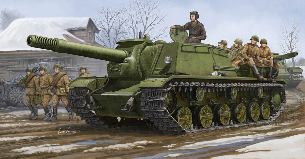 Soviet SU-152 Self-propelled Heavy How.