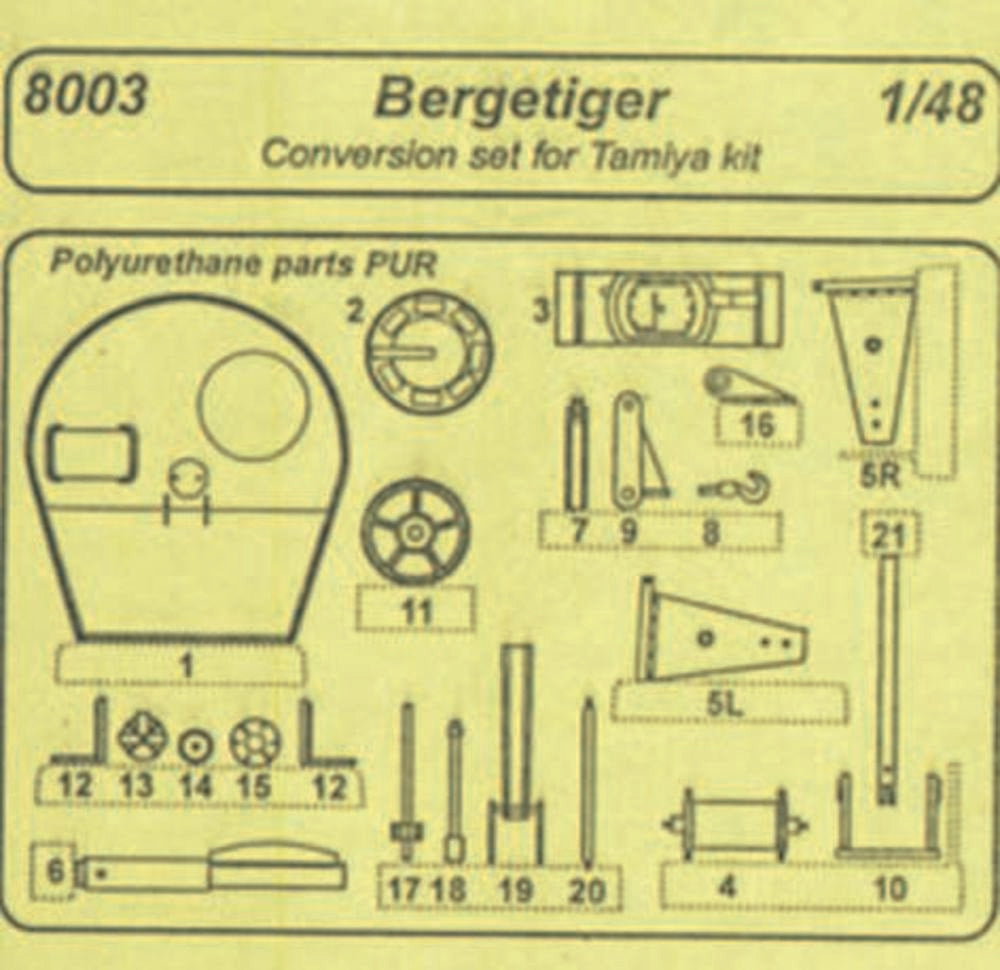 Bergetiger -��conversion set f��r Tamiya Bausatz