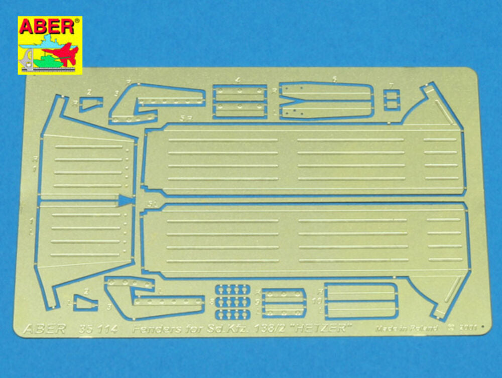 Fenders for Sd.Kfz.138/2''Hetzer'' (all versions)