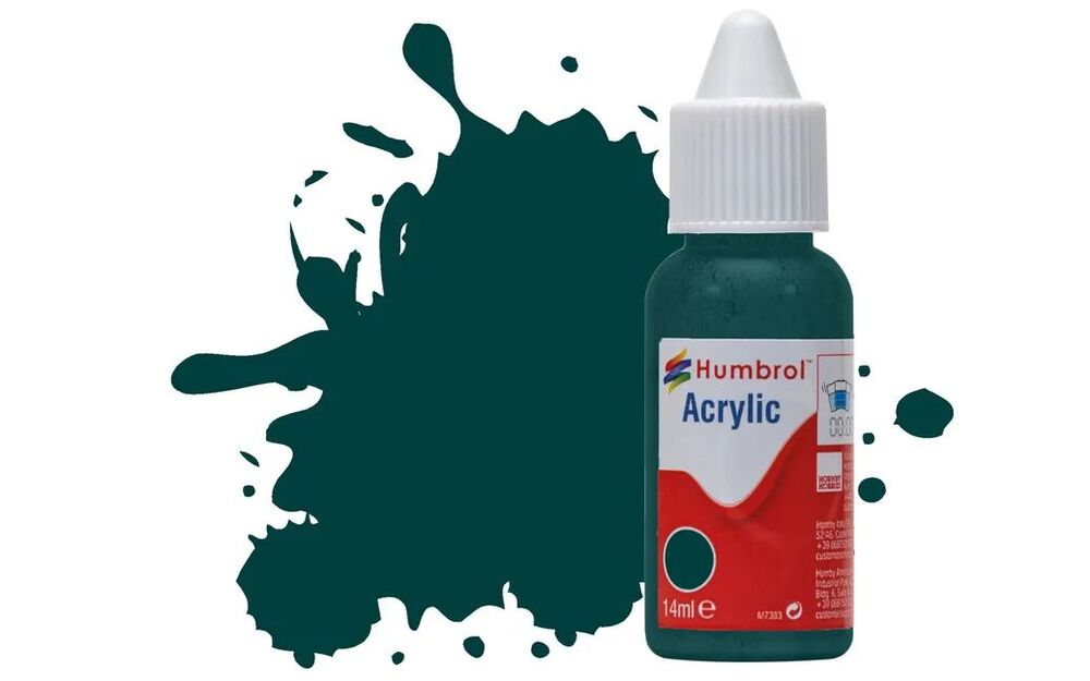 HUMBROL ACRYLIC DROPPER BOTTLE 14ML No.239 Racing Green Gloss